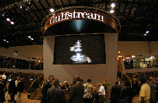 Gulfstream社のブース。