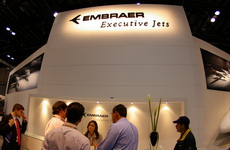 Embraer社の受付